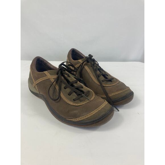 Merrell Womans Cypress Chocolate Nubuck Leather Lace Up shoe Size 7.5 - Picture 1 of 5